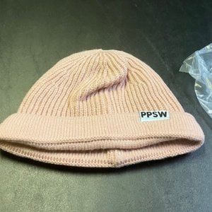 Xiaohawang Boy's Pink Beanie Hat OS 8.5" Across NWT